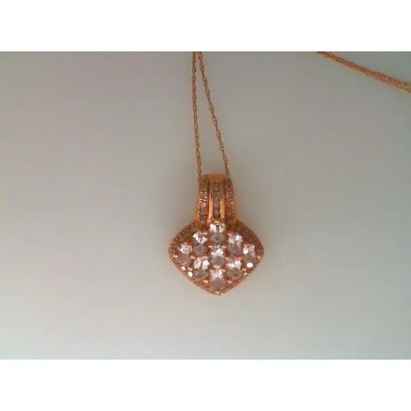 14K Rose Gold Morganite Pendant Chipper's Jewelry Bonney Lake, WA