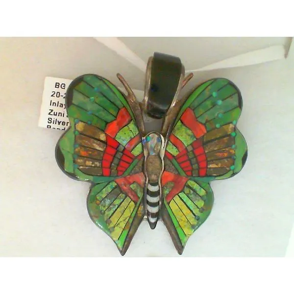 Sterling Silver Zuni Style Stone Pendant Chipper's Jewelry Bonney Lake, WA