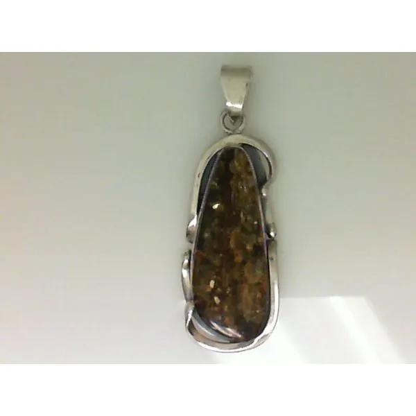 Sterling Silver Baltic Amber Pendant Chipper's Jewelry Bonney Lake, WA
