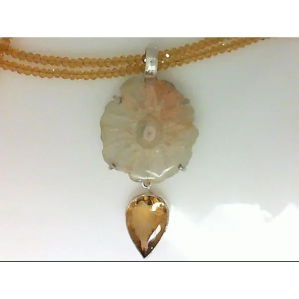 Solar Quartz Bead Necklace Pendant Chipper's Jewelry Bonney Lake, WA