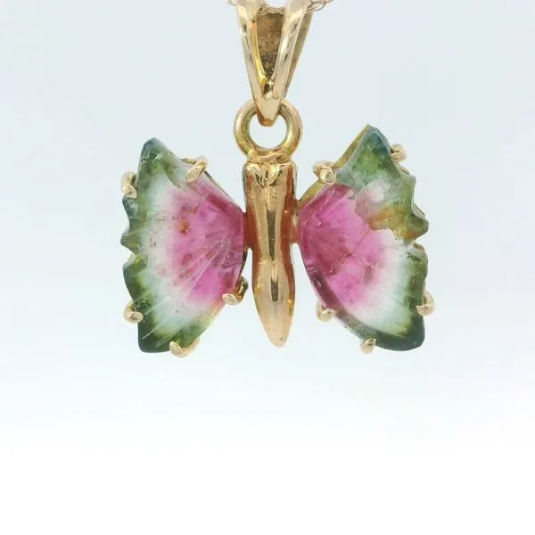 14K Yellow Gold Butterfly Pendant Chipper's Jewelry Bonney Lake, WA