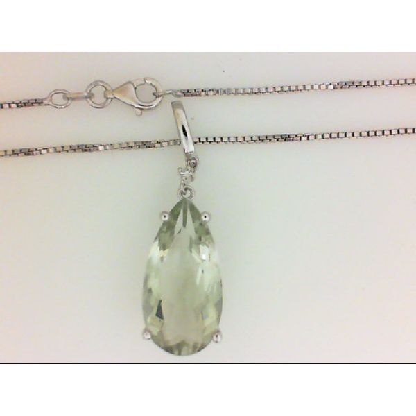 925 Prasiolite Pendant, Sterling Silver Chipper's Jewelry Bonney Lake, WA