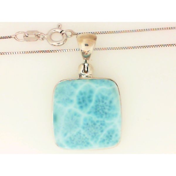 925 Cabochon Larimar Pendant Chipper's Jewelry Bonney Lake, WA