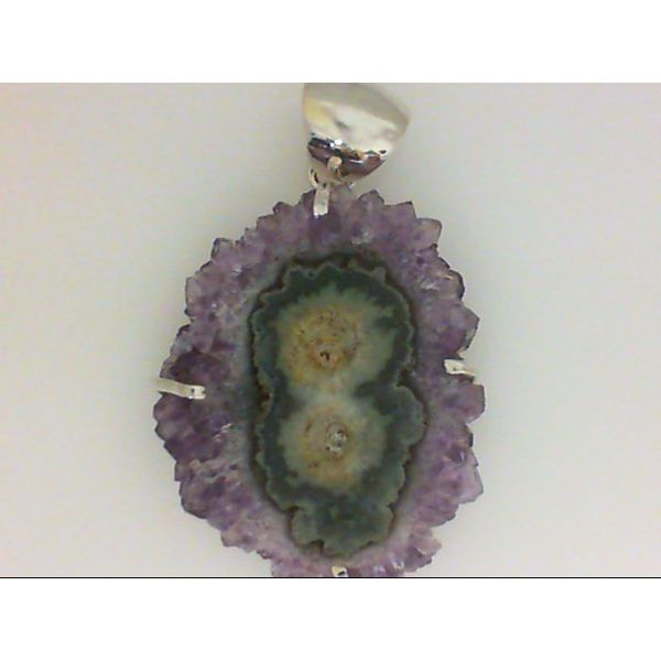 Sterling Silver Amethyst Selectile Pendant with 22" 925 Rhod Plated Box Chain Image 2 Chipper's Jewelry Bonney Lake, WA