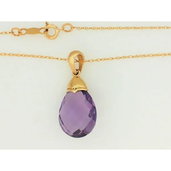 10K Yellow Gold Amethyst Pendant with 18" Chain Chipper's Jewelry Bonney Lake, WA