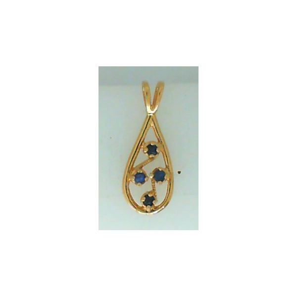 Round Sapphires Pendant Image 2 Chipper's Jewelry Bonney Lake, WA