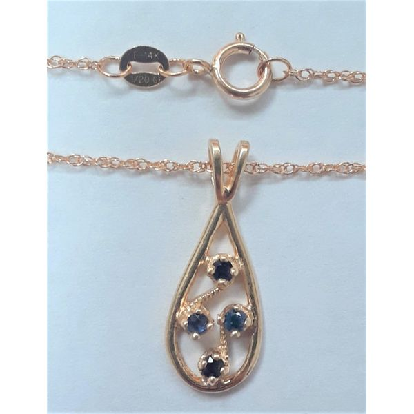 Round Sapphires Pendant Chipper's Jewelry Bonney Lake, WA