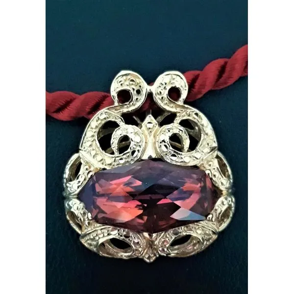 14K Yellow Gold Treated Topaz Pendant on Cord Chipper's Jewelry Bonney Lake, WA