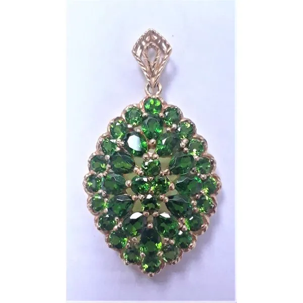 14K Yellow Gold Chrome Diopside Pendant Chipper's Jewelry Bonney Lake, WA