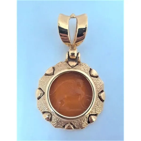 18K Yellow Gold Colored Glass Pendant Chipper's Jewelry Bonney Lake, WA