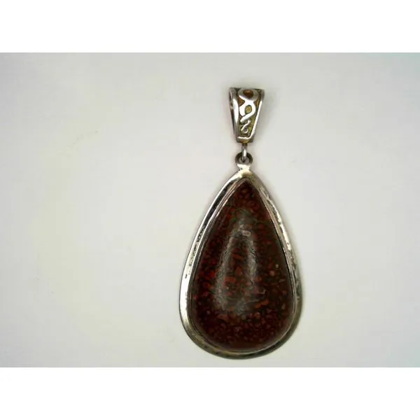 Silver Utah Dinosaur Bone Pendant Chipper's Jewelry Bonney Lake, WA