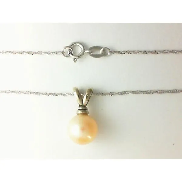 14K White Gold FW Cultured Pearl Pendant Chipper's Jewelry Bonney Lake, WA