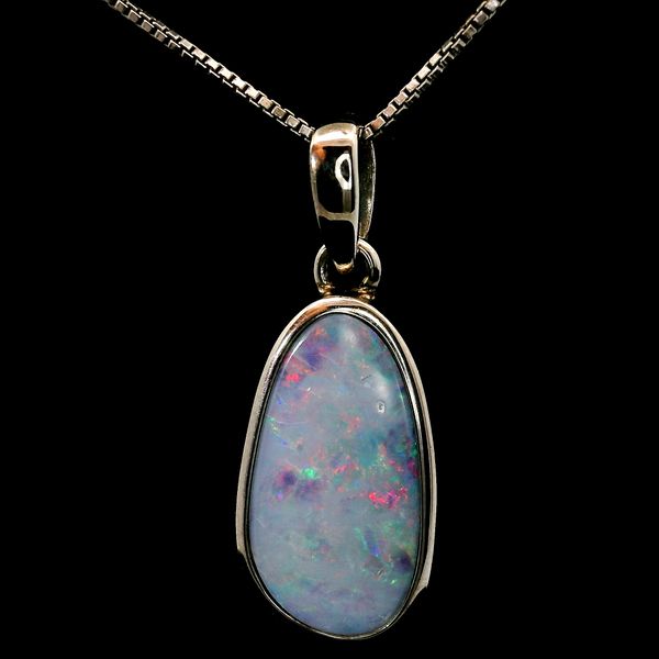 Silver Opal Pendant Image 5 Chipper's Jewelry Bonney Lake, WA