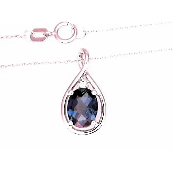 14K White Gold Topaz Pendant Chipper's Jewelry Bonney Lake, WA