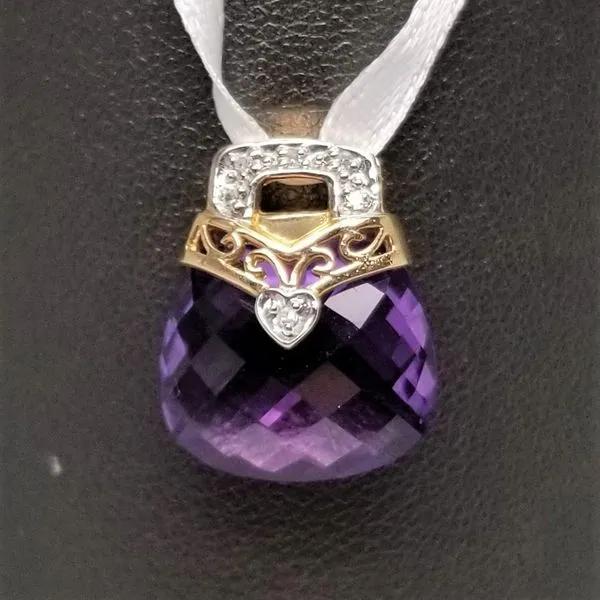 14K Yellow Gold Amethyst Pendant Chipper's Jewelry Bonney Lake, WA