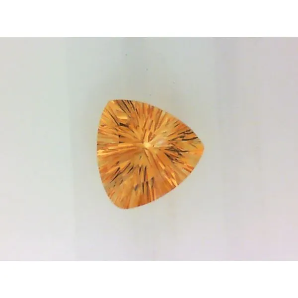 14K White Gold Trillion Citrine Pendant with 18" Singapore Chain Image 2 Chipper's Jewelry Bonney Lake, WA