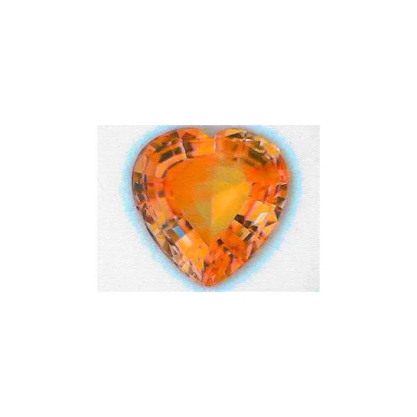 14Kt White Citrine Heart Pendant with 18" Singapore Chain Image 2 Chipper's Jewelry Bonney Lake, WA