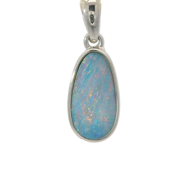 925 Free-Form Doublet Opal Pendant Image 2 Chipper's Jewelry Bonney Lake, WA