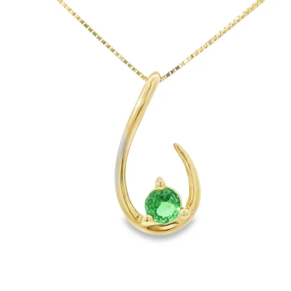 14K Yellow Gold Tsavorite Garnet Pendant Chipper's Jewelry Bonney Lake, WA