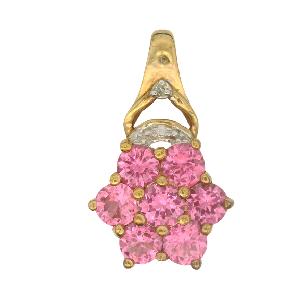 10K Yellow Gold Pink Tourmaline Pendant Chipper's Jewelry Bonney Lake, WA