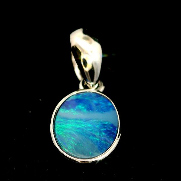 Sterling Silver Opal Doublet Pendant Chipper's Jewelry Bonney Lake, WA