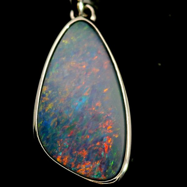 Opal Doublet Sterling Silver Pendant Image 2 Chipper's Jewelry Bonney Lake, WA