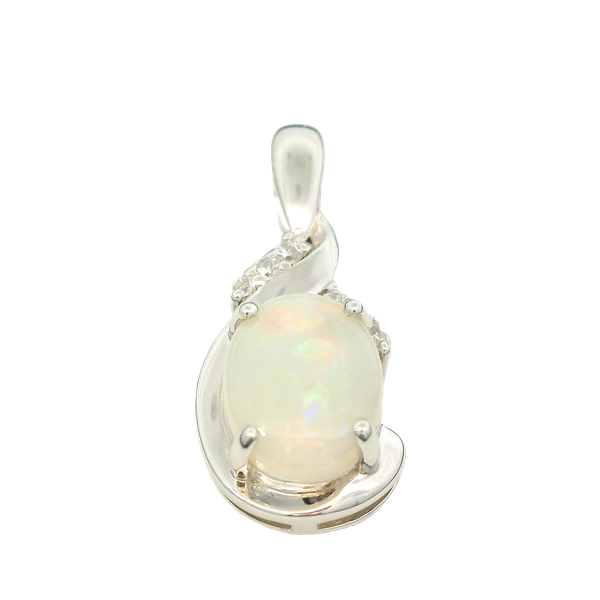 Opal Doublet w/CZ Sterling Silver Pendant Chipper's Jewelry Bonney Lake, WA