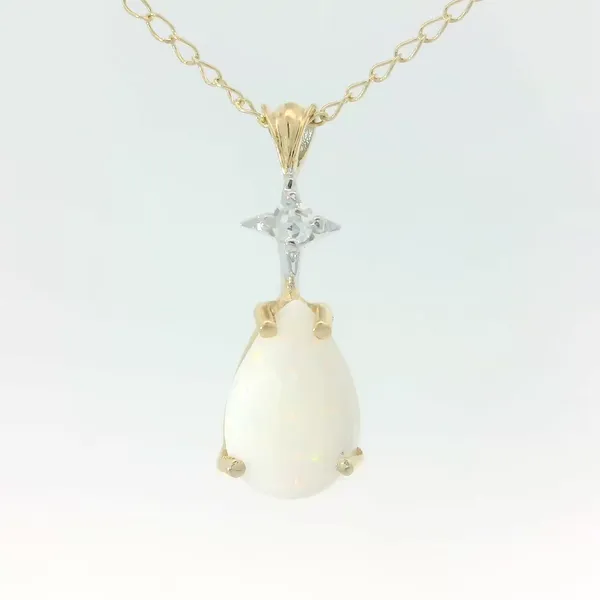 14KW Topaz Prasiolite Tanzanite Pendant w/17