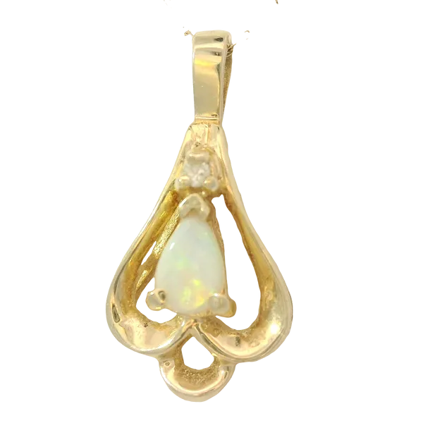 14KY Opal Ruby Diamond Ring Sz. 6 Chipper's Jewelry Bonney Lake, WA