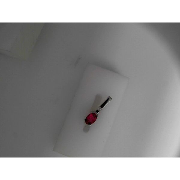 14KW Pink Tourmaline and Diamond Pendant. Chipper's Jewelry Bonney Lake, WA