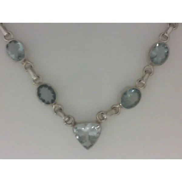 Sterling Silver Aquamarine Necklace Chipper's Jewelry Bonney Lake, WA
