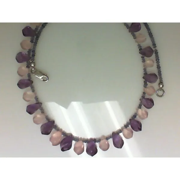 Amethyst, Rose Quartz, Iolite Necklace Chipper's Jewelry Bonney Lake, WA