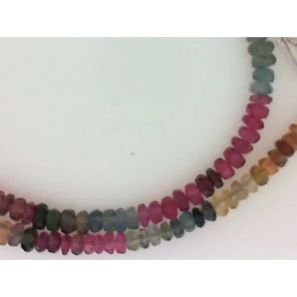 Multicolor Tourmaline Fac Rondels Necklace Image 2 Chipper's Jewelry Bonney Lake, WA