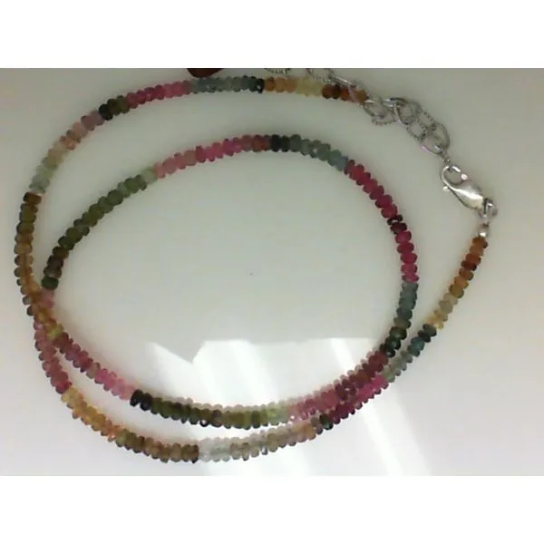 Multicolor Tourmaline Fac Rondels Necklace Chipper's Jewelry Bonney Lake, WA