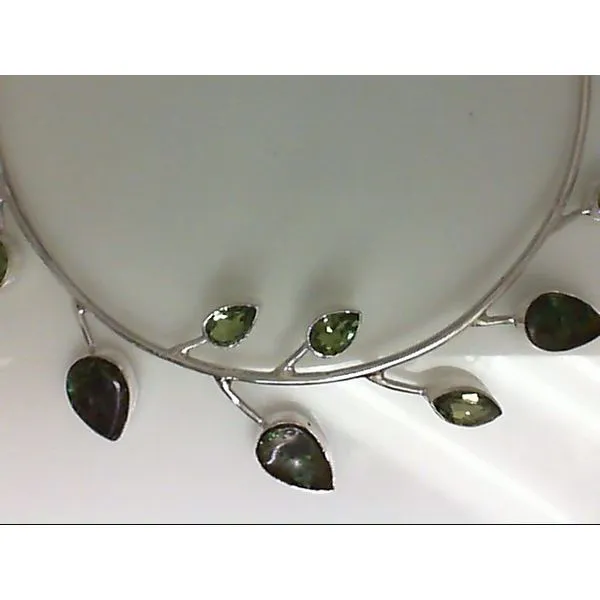 Sterling Silver Ammolite Zultanite Necklace Chipper's Jewelry Bonney Lake, WA