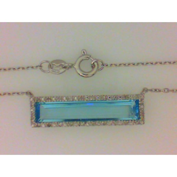 Blue Topaz and Diamond Necklace Chipper's Jewelry Bonney Lake, WA