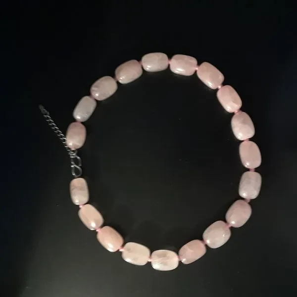 Rose Quartz Beads Necklace Image 3 Chipper's Jewelry Bonney Lake, WA