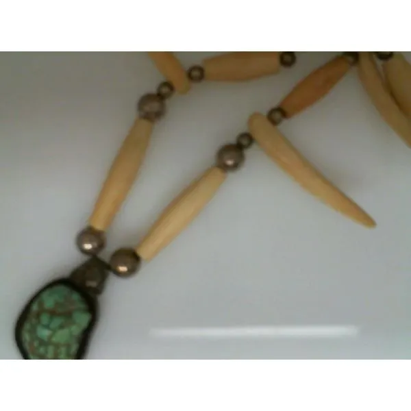 Turquoise Drop Pendant Necklace Chipper's Jewelry Bonney Lake, WA