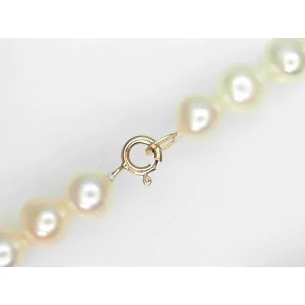 14K Yellow Gold Chinese Freshwater White Pearl Necklace Chipper's Jewelry Bonney Lake, WA