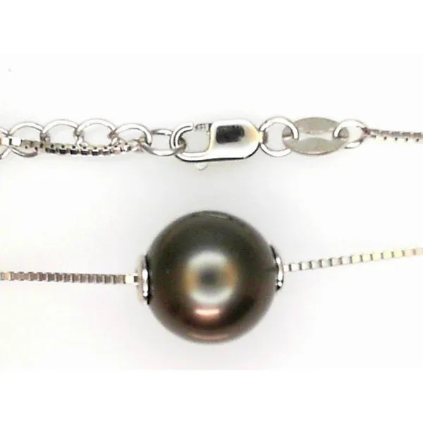 Sterling Silver Tahitian Pearl Necklace Chipper's Jewelry Bonney Lake, WA