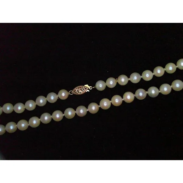 Cultured Pearl Necklace in 14K Yellow Gold Chipper's Jewelry Bonney Lake, WA