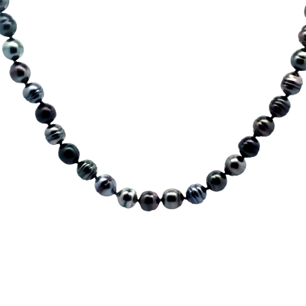 14K Yellow Gold Tahitian Pearl Strand Necklace Chipper's Jewelry Bonney Lake, WA