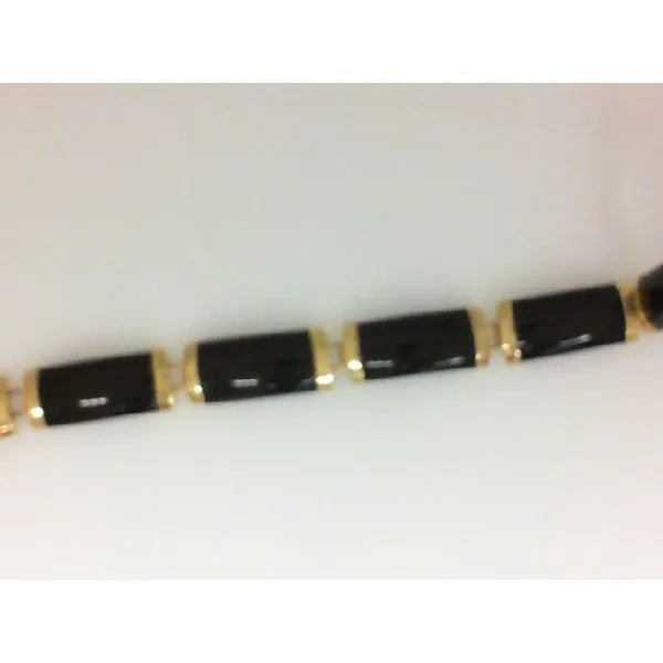 10K Yellow Gold Black Onyx Bracelet Chipper's Jewelry Bonney Lake, WA