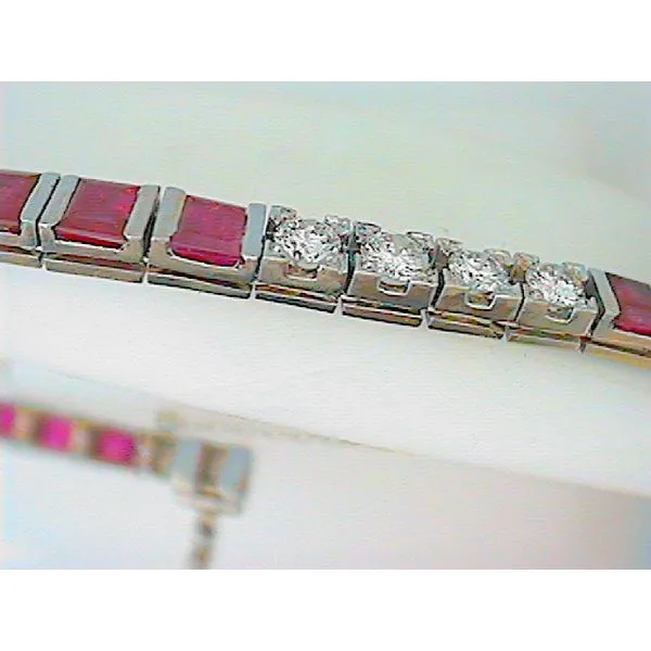 Heyman Brother's NY Platinum Ruby & Diamond Bracelet Image 5 Chipper's Jewelry Bonney Lake, WA