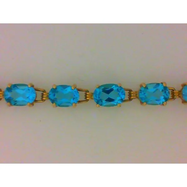 10Kt Yellow Gold Blue Topaz Bracelet Chipper's Jewelry Bonney Lake, WA