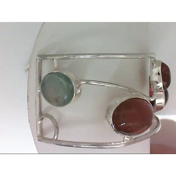 Sterling Silver Tourmaline Bangle Bracelet Image 2 Chipper's Jewelry Bonney Lake, WA