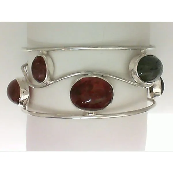 Sterling Silver Tourmaline Bangle Bracelet Chipper's Jewelry Bonney Lake, WA
