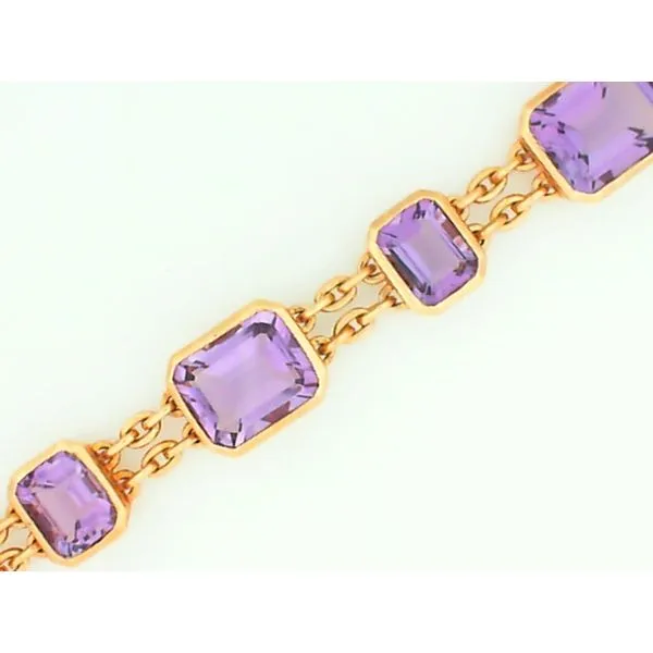 14K Rose Gold Amethyst Stone Bracelet Chipper's Jewelry Bonney Lake, WA