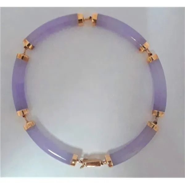 14Kt Lavender Jade Bracelet Image 2 Chipper's Jewelry Bonney Lake, WA