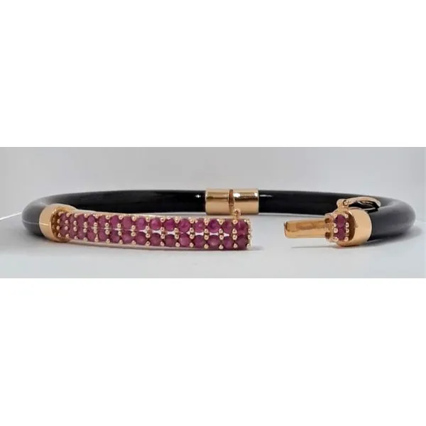 Ruby and Onyx Bracelet with 14Kt Yellow Gold Image 2 Chipper's Jewelry Bonney Lake, WA